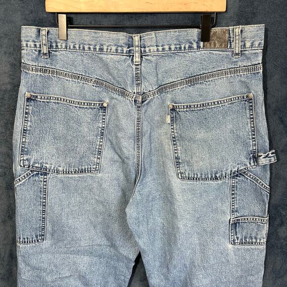 Vintage LEVIS SILVERTAB Carpenter‎ Light Blue Jeans 100% Cotton Men’s Size 38X30 - Picture 3 of 7